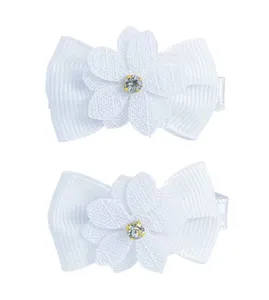 Bico de Pato Florzinha Branco com 2 unidades Branco