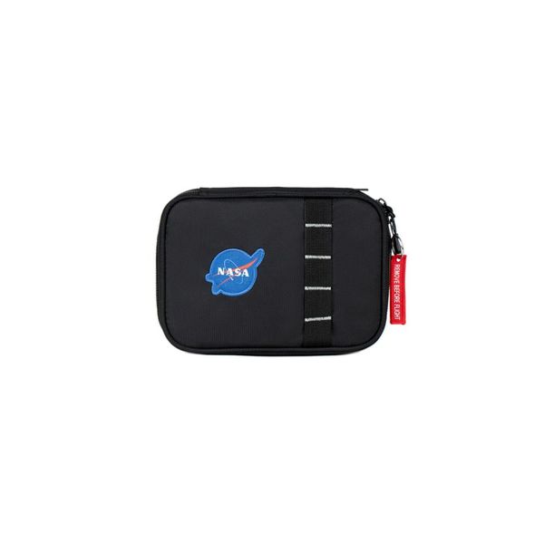 Estojo Box Masculino Grande Espacial Nasa Preto U / Preto