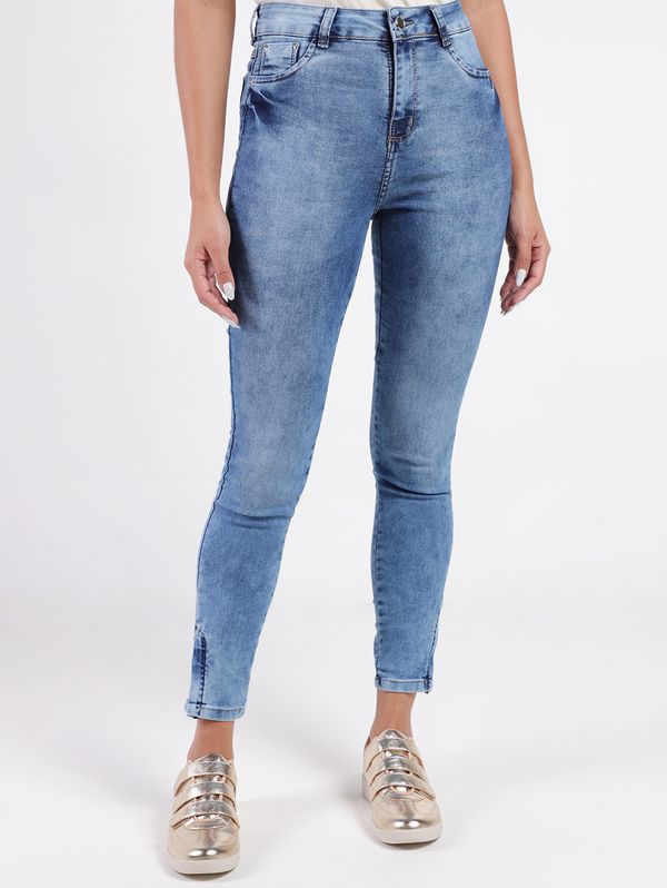 Calça Jeans Cigarrete Pisom Feminina AZUL 44