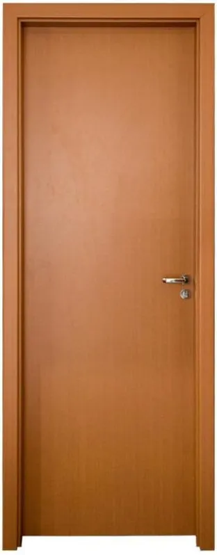 Porta de Madeira Pinus Montada Pinhal 1246 M12 85x213cm Marco Regulável 12 a 16cm Esquerda Curupixa