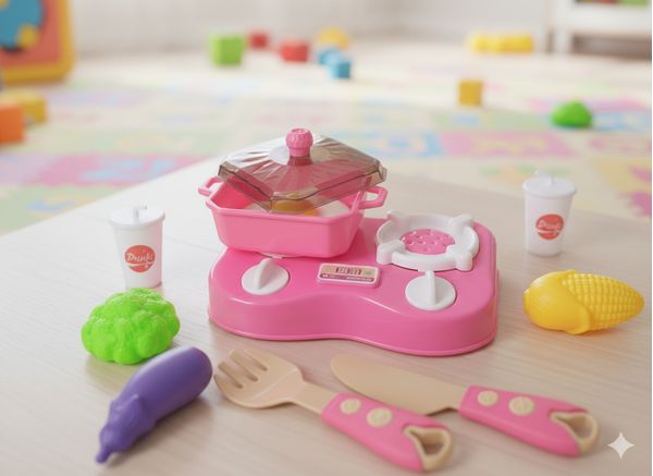 Kit Fogãozinho Brinquedo Mini Cozinha 10 peças