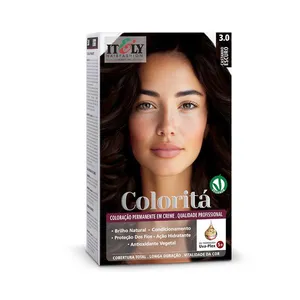 Tinta de Cabelo Itely Coloritá Coloração em Creme 3.0 Castanho Escuro 50g