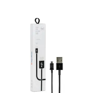 Cabo Microusb V8 Dauftech Preto 1 Metro