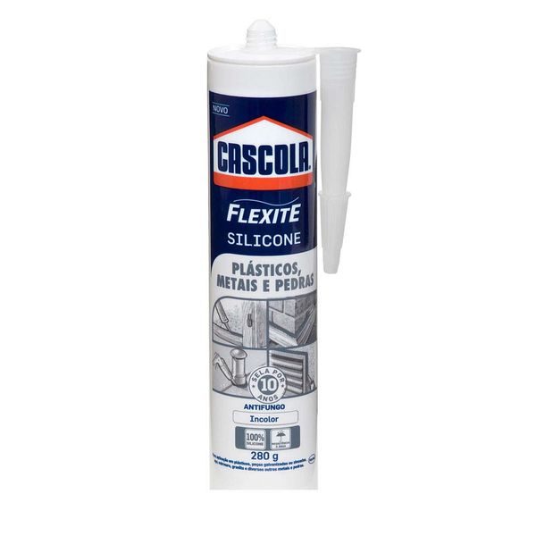 Silicone Neutro Cascola Metais e Pedras Incolor 280g Henkel