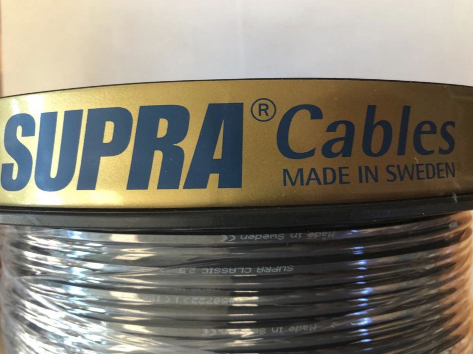 Cabo Caixa Acústica Supra Cables CLASSIC 2 X 2.5mm - 1 Metro( Cinza )