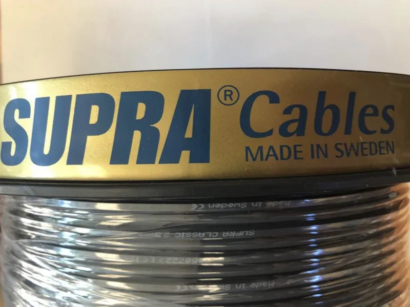 Cabo Caixa Acústica Supra Cables CLASSIC 2 X 2.5mm - 1 Metro( Cinza )
