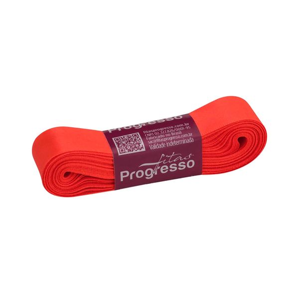 Fita de Gorgurão Progresso GP Nº05 22mm Peça com 10m Laranja Cítrico 278