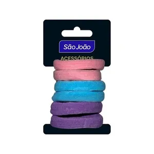 Elástico para Cabelo São João Acessórios 8626 ELASTICO P/CABELO 8640 CORES SAO JOAO