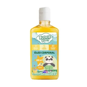 Óleo Corporal Flock Baby Banho Glicerina Suave 200ml