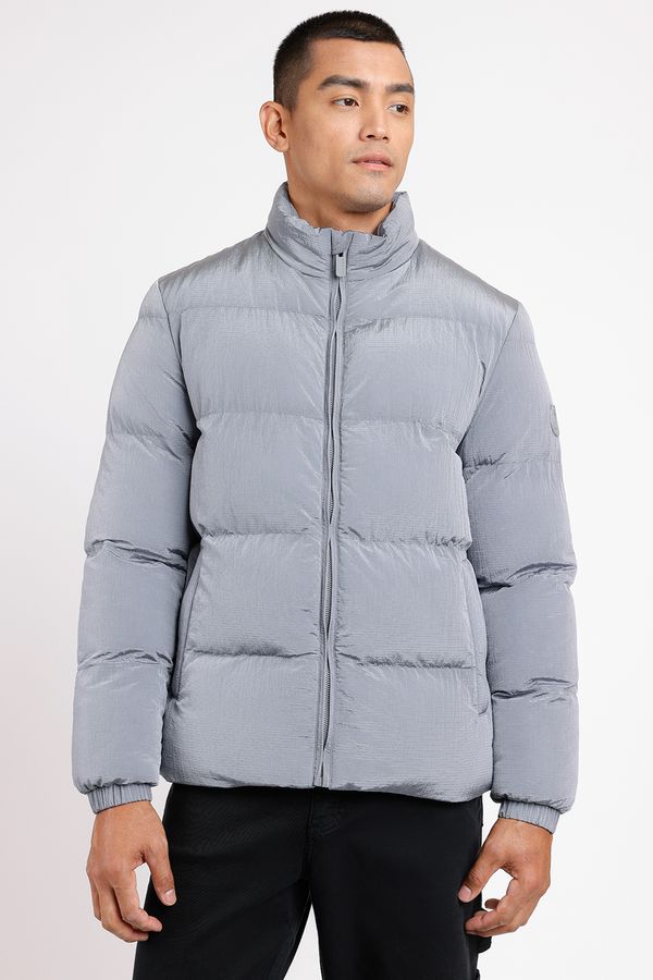 Jaqueta Rip Stop Puffer Liquid Repeller Prata - XGG