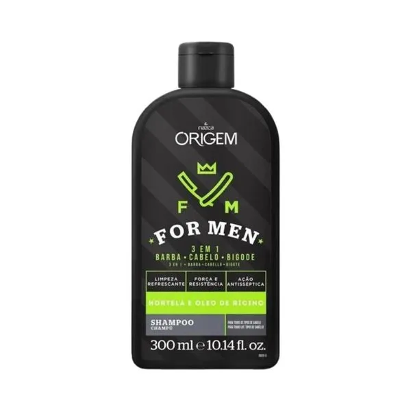 Shampoo Origem For Men 3X1 300Ml SH ORIGEM 300ML FOR