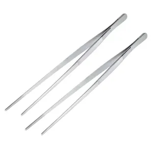 Kit 2 Pinças Culinária com Serrilha Reta 30cm Inox Weck