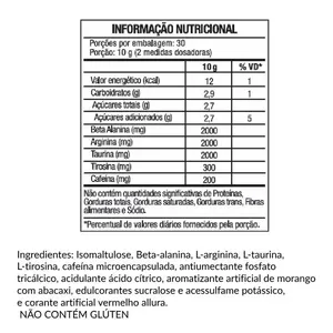 Pre-Workout Pobreloco Morango Twist Diabo Verde 300g
