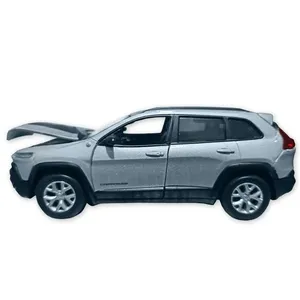 Carro Miniatura Metal Fricção Carrinho Action C- Som E Luz Jeep Cherokee