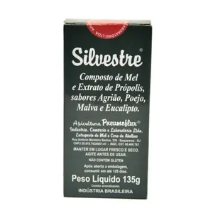 Composto De Mel e Extrato de Própolis Silvestre Sabores Agrião, Poejo, Malva e Eucalipto 100ml