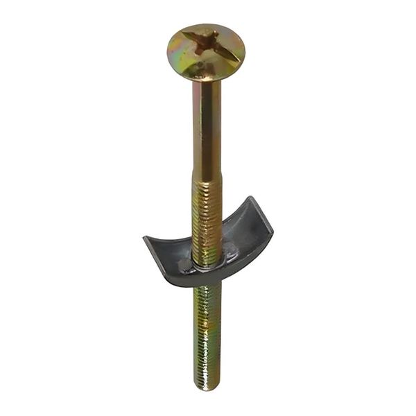 Parafuso Fenda Combinada para Cama 2 Peças Peg Fixe Parafuso Fenda Combinada para Cama 1/4" x 100mm 2 peças