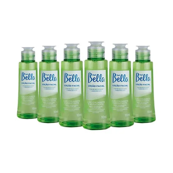 Kit Loção Facial Depil Bella Calmante 110ml 6 Unidades