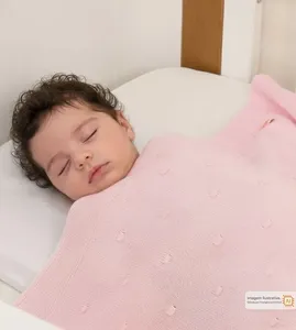 Manta Bolinhas 70 x 90cm - 13512AB Rosa