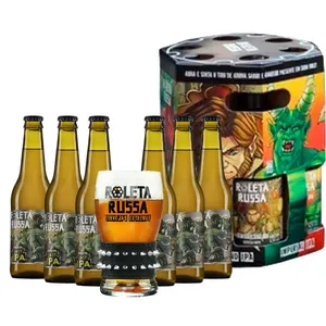 Kit Presenteável Tambor 6 Roleta Russa Easy Ipa 355ml + Copo