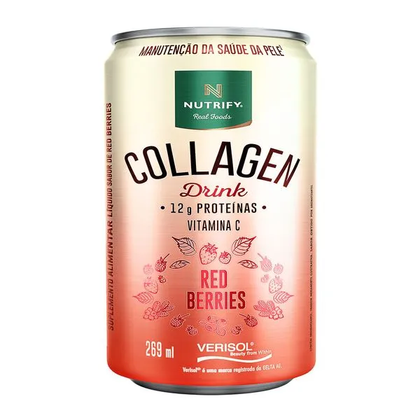 Suplemento Alimentar Líquido Collagen Drink sabor Red Berries 269ml