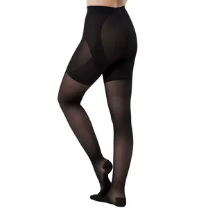 Meia-Calça Modeladora Audace 15-20mmHg Fechada Preta G1