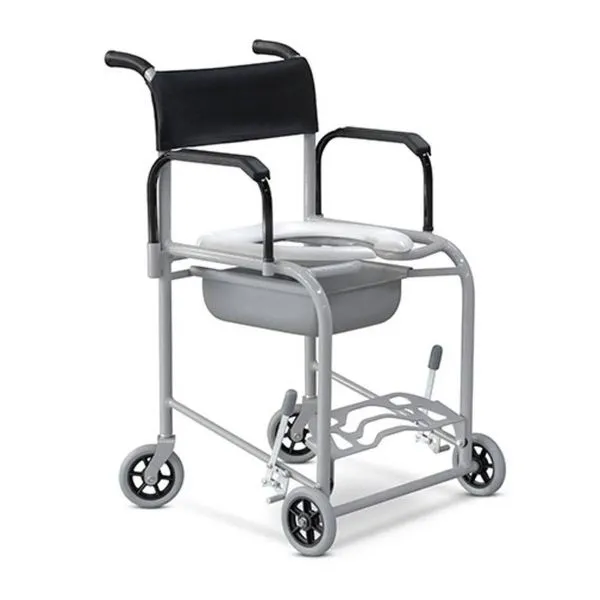 Cadeira Rodas Banho Ortobras 120Kg Pedal Fixo