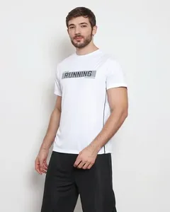 Camiseta Esportiva Masculina Dry Fit Manga Curta Branca P