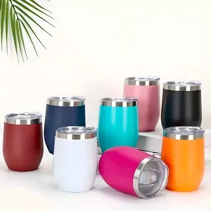 Mini Copo Térmico Café Chá Antivazamento Inox Azul
