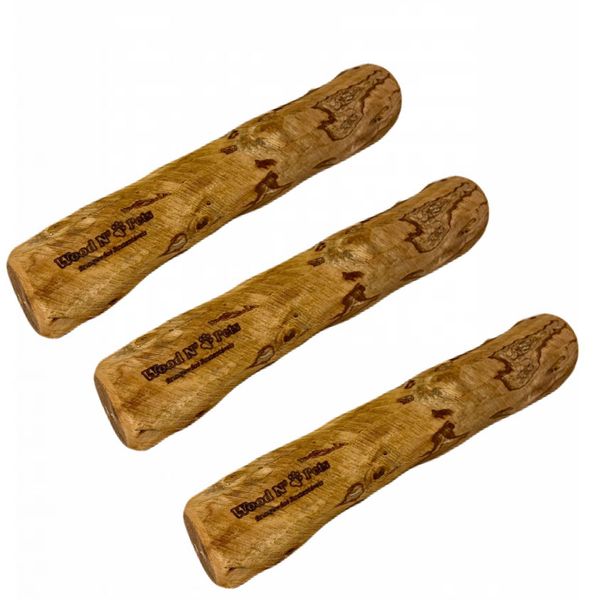 3x Mordedor Natural Wood N Pets Madeira Para Roer- Extreme