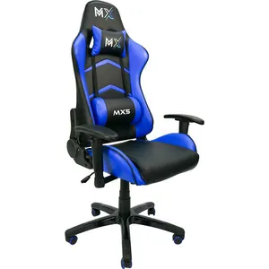 Cadeira Gamer Mymax MX5 MGCH-MX5/BL (Preto/Azul, até 150kg, encosto e braços ajustáveis)