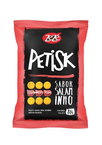Biscoito Zezê Petisk Salaminho 80G BISCOITO ZEZE 80G PE