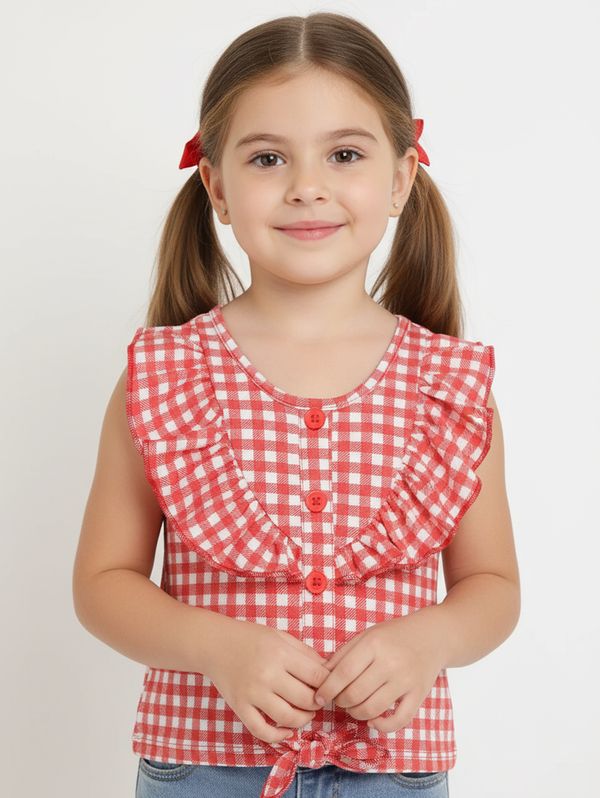 Blusa Regata Kid+ Infantil Para Menina - VERMELHO 10