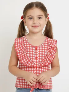 Blusa Regata Kid+ Infantil Para Menina - VERMELHO 10