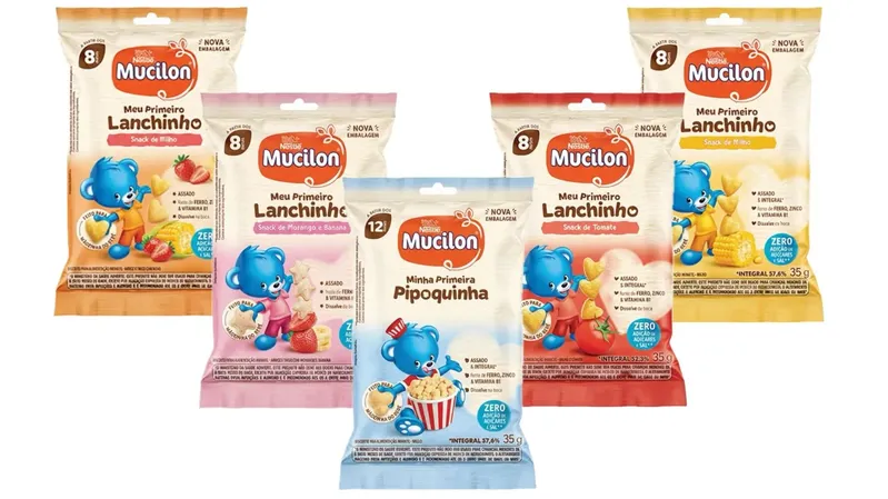Kit Snack Meu Primeiro Lanchinho Sabores Sortidos Mucilon - 5 Unidades 35g
