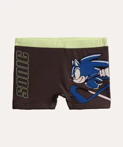 sunga infantil boxer sonic cinza 6