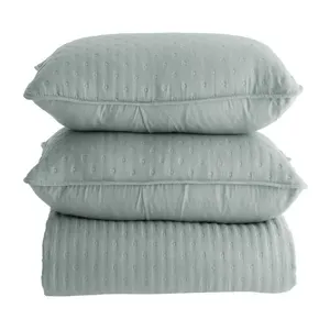 Kit Colcha Queen Chamonix 100% Poliéster Azul 3 Peças 240x260cm 20377 - BecaDecor