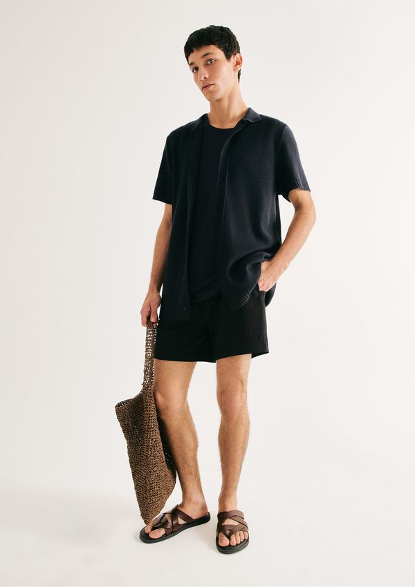 Shorts De Banho Masculino Texturizado - Preto XXG