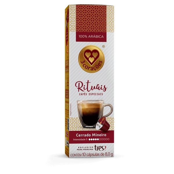 Cápsula de Café Tres com 10 Unidades de 8g Safra Especial Cerrado Mineiro Espresso