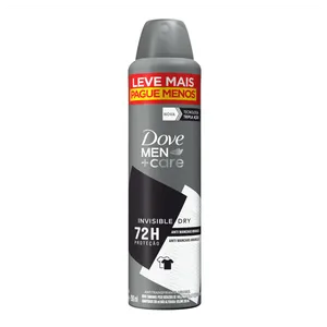 Antitranspirante Aerossol Invisible Dry Dove Men+Care 250ml Spray Leve Mais Pague Menos