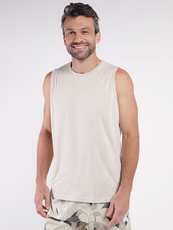 Camiseta Regata Masculina BEGE P