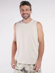 Camiseta Regata Masculina BEGE M