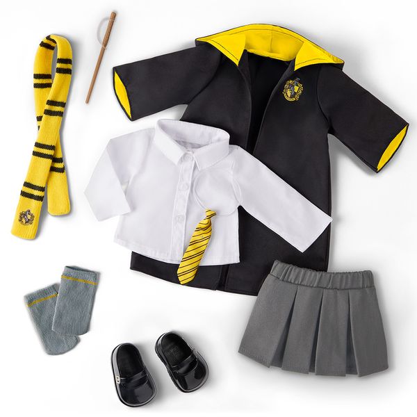 Acessório Para Boneca - Harry Potter - Uniforme Escolar - Lufa-Lufa - Candide