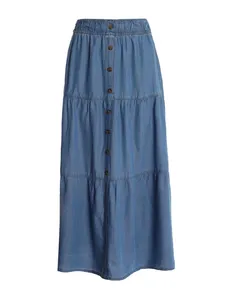 Saia Jeans 3 Marias Femininas AZUL 38