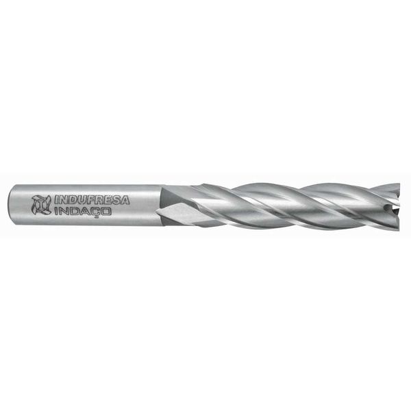 Fresa Topo 1/4" Aço Rápido 4 Cortes - Indaço