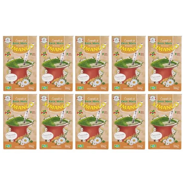 Kit 10 Erva-mate 500g De Chimarrão Ximango Chás Medicinais