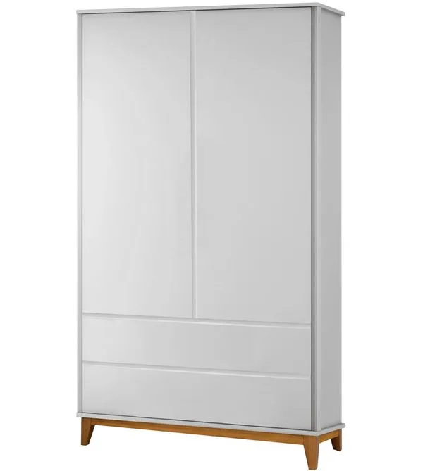 Roupeiro Nordic 2 Portas Puppi Móbile Branco