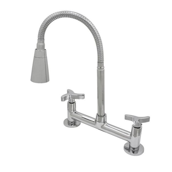 Misturador para Cozinha Mesa 1/4V Bica Alta Cromado Conic C54 3369