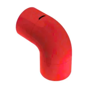 Joelho de PVC com Janela Masster Joelho PVC com Janela 1" Vermelho Masster