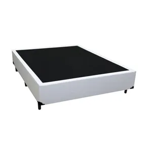 Cama Box Viúva 128 Bello Box - Tecido Sintético Branco