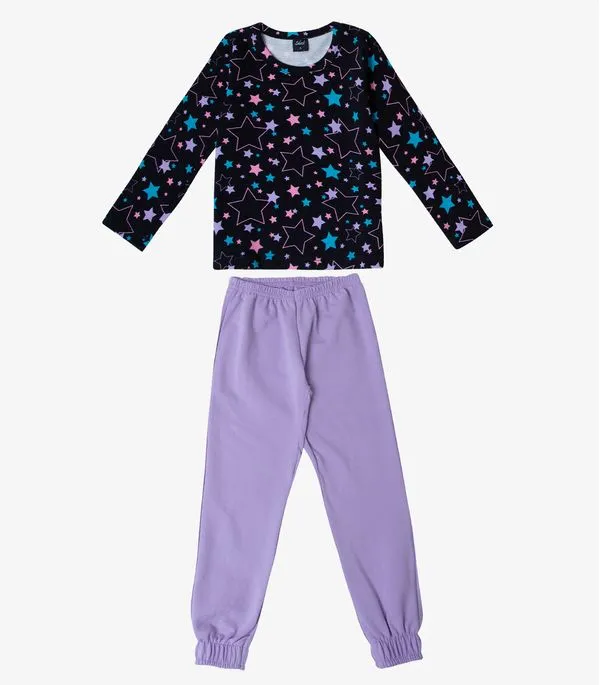 Pijama Infantil Menina Select Roxo 10